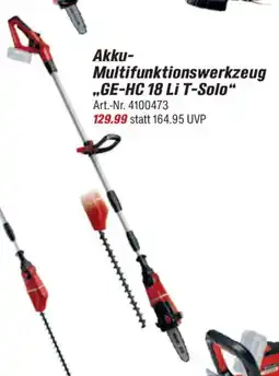 toom Baumarkt Einhell Akku- Multifunktionswerkzeug ,,GE-HC 18 Li T-Solo" Angebot