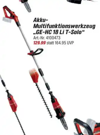 toom Baumarkt Einhell Akku- Multifunktionswerkzeug ,,GE-HC 18 Li T-Solo" Angebot