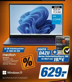 Expert Medion notebook avantum 17 e1 Angebot