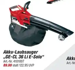 toom Baumarkt Einhell Akku-Laubsauger ,,GE-CL 36 Li E-Solo" Angebot