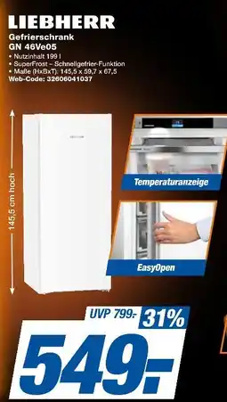 Expert Liebherr gefrierschrank gn 46ve05 Angebot