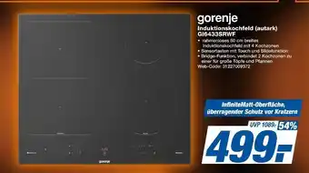 Expert Gorenje induktionskochfeld (autark) gi64333srwf Angebot
