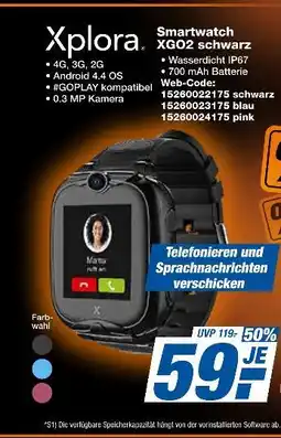 Expert Xplora smartwatch xgo2 schwarz Angebot