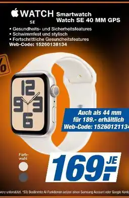 Expert Apple watch se 40 mm gps Angebot