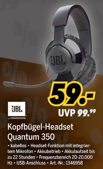 MEDIMAX Jbl kopfbügel-headset quantum 350 Angebot