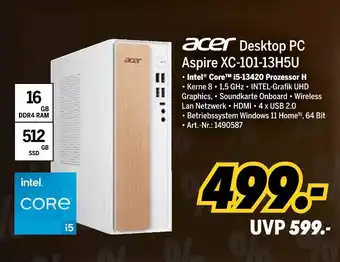 MEDIMAX Acer desktop pc aspire xc-101-13h5u Angebot
