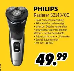 MEDIMAX Philips rasierer s3143/00 Angebot