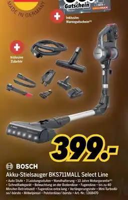 MEDIMAX Bosch akku-stielsauger bks711mall select line Angebot