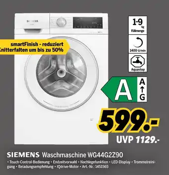 MEDIMAX Siemens waschmaschine wg44g2z90 Angebot