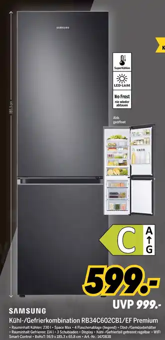 MEDIMAX Samsung kühl-/gefrierkombination rb34c602cb1/ef premium Angebot