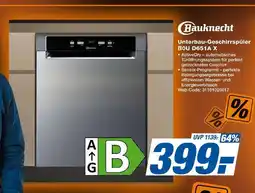Expert Bauknecht unterbau-geschirrspüler bou d651a x Angebot