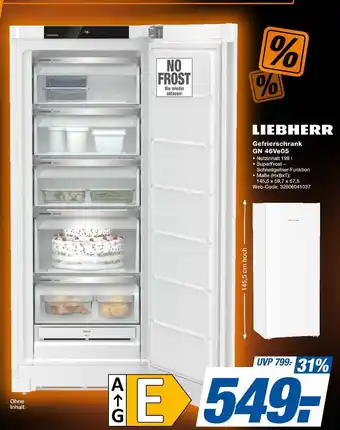 Expert Liebherr gefrierschrank gn 46ve05 Angebot