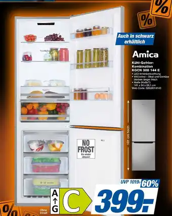 Expert Amica kühl-gefrier-kombination kgcn 388 144 e Angebot