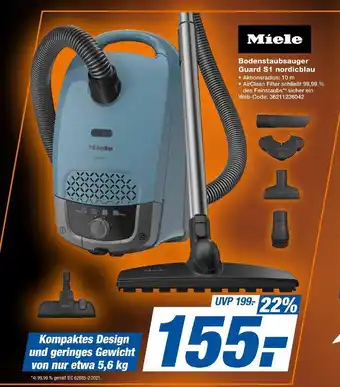 Expert Miele bodenstaubsauger guard s1 nordicblau Angebot