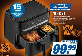 Expert Tefal doppel-heißluftfritteuse ey901n dual easy fry essential Angebot