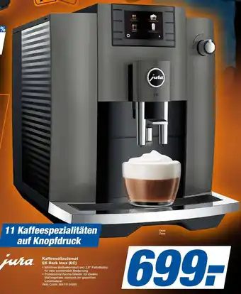 Expert Jura kaffeevollautomat e6 dark inox (ec) Angebot
