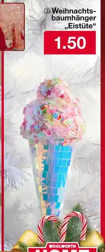 Woolworth Weihnachtsbaumhänger eistüte Angebot