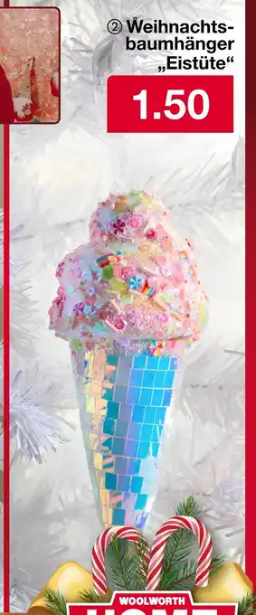 Woolworth Weihnachtsbaumhänger eistüte Angebot