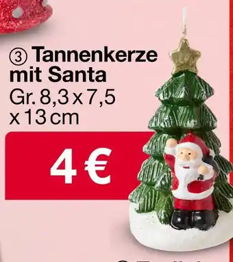 Woolworth Tannenkerze mit santa Angebot