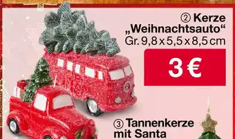 Woolworth Kerze weihnachtsauto Angebot