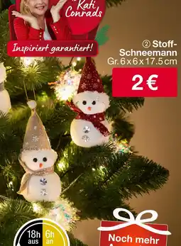 Woolworth Stoff-schneemann Angebot