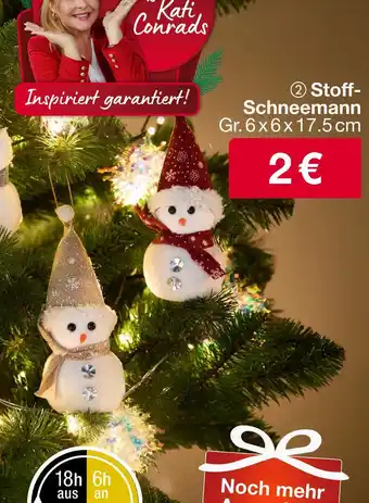 Woolworth Stoff-schneemann Angebot