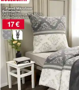 Woolworth Flanell mikrofaser bettwäsche Angebot