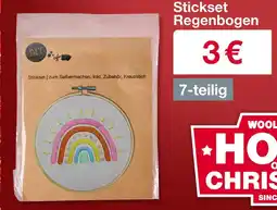 Woolworth Stickset regenbogen Angebot