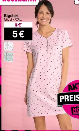 Woolworth Bigshirt Angebot