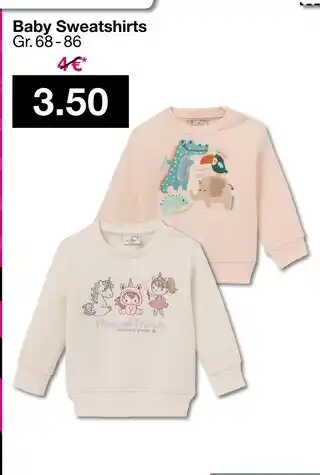 Woolworth Baby sweatshirts Angebot