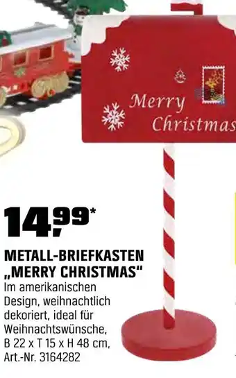 OBI Metall-briefkasten „merry christmas“ Angebot