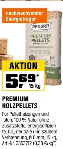 OBI Rekord premium holzpellets Angebot