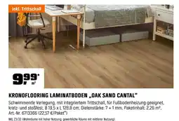 OBI Kronoflooring laminatboden „oak sand cantal“ Angebot