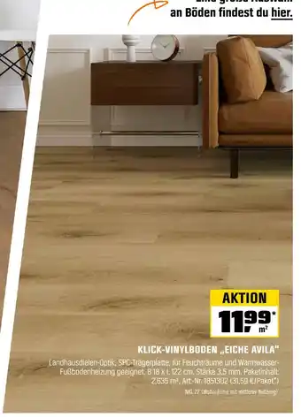 OBI Klick-vinylboden „eiche avila“ Angebot