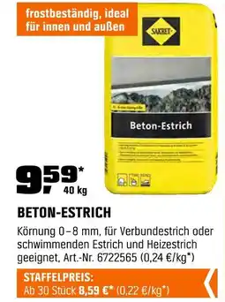 OBI Sakret beton-estrich Angebot