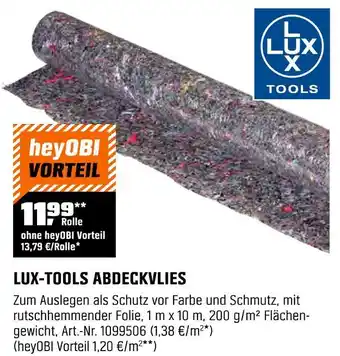 OBI Lux-tools abdeckvlies Angebot