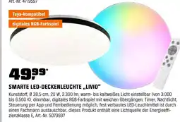 OBI Smarte led-deckenleuchte „livio“ Angebot