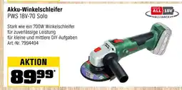 OBI Bosch akku-winkelschleifer pws 18v-70 solo Angebot