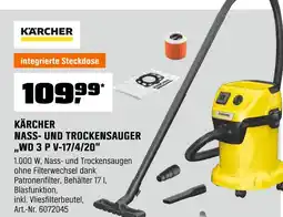 OBI Kärcher nass- und trockensauger wd 3 p v-17/4/20 Angebot