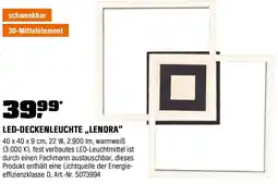 OBI Led-deckenleuchte „lenora" Angebot