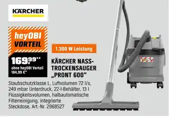 OBI Kärcher nass-trockensauger pront 600 Angebot