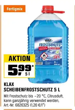 OBI Klax scheibenfrostschutz fertigmix Angebot