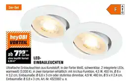 OBI Led-einbauleuchten Angebot