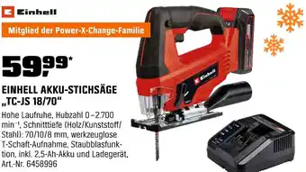 OBI Einhell akku-stichsäge „tc-js 18/70“ Angebot