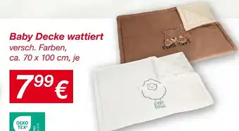 KiK Baby decke wattiert Angebot