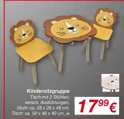 KiK Kindersitzgruppe Angebot