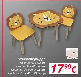 KiK Kindersitzgruppe Angebot