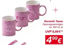 KiK Keramik tasse Angebot