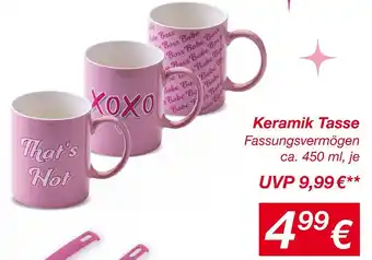 KiK Keramik tasse Angebot