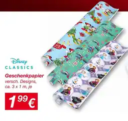 KiK Disney geschenkpapier Angebot